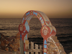 Sobobade arch at sunset